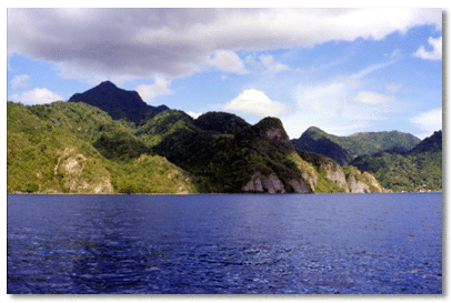 Sea level view southwest coast