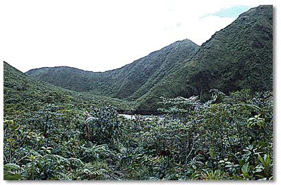 Two views of Boeri lake from the trail